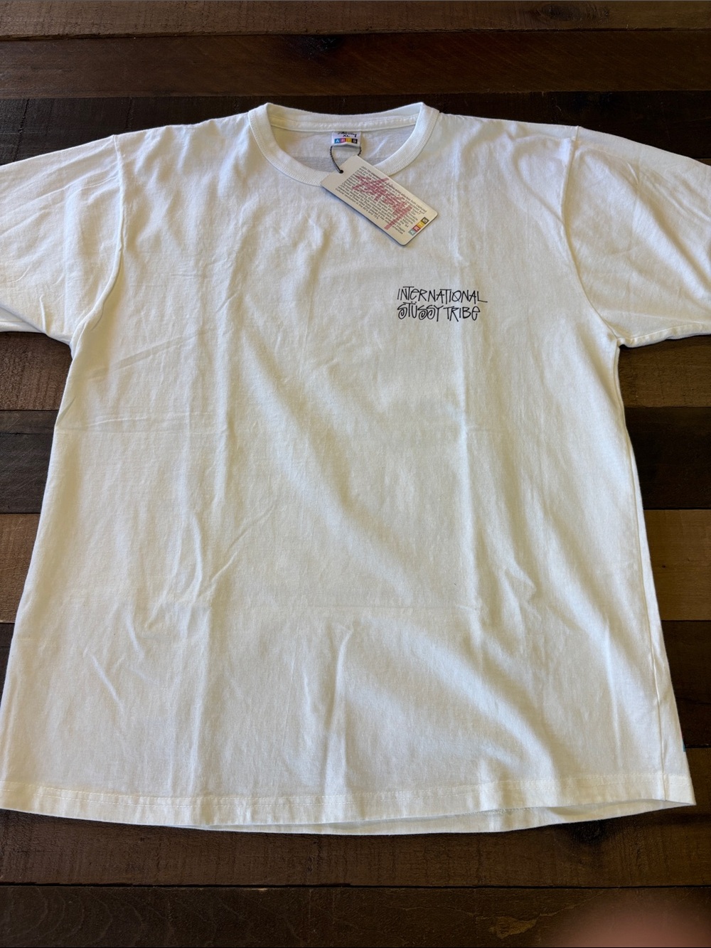 Stussy international stussy tribe t shirt white mens size XL